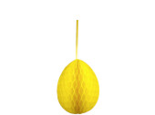 honeycomb egg paper B1, h 30cm, Ø 21cm, yellow