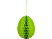 oeuf en nid dabeilles papier B1, h 40cm, Ø 28cm, vert