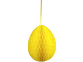 honeycomb egg paper B1, h 40cm, Ø 28cm, yellow