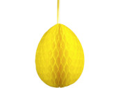 honeycomb egg paper B1, h 50cm, Ø 35cm, yellow