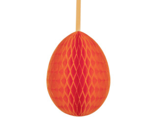 Waben-Ei Papier B1, H 50cm, Ø 35cm, orange