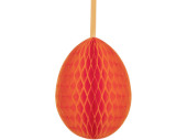 Waben-Ei Papier B1, H 50cm, Ø 35cm, orange