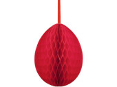 honeycomb egg paper B1, h 50cm, Ø 35cn, red
