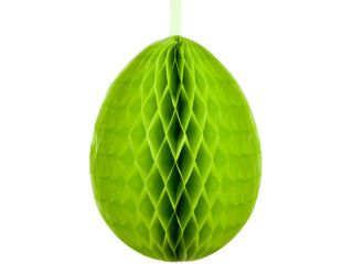 honeycomb egg paper B1, h 60cm, Ø 43cm, green