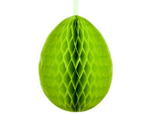 oeuf en nid dabeilles papier B1, h 60cm, Ø 43cm, vert