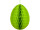 oeuf en nid dabeilles papier B1, h 60cm, Ø 43cm, vert