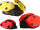 ladybeetle "paper" in var. colors/sizes