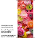 textile banner "ranunculus flowers", 75 x...