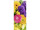 textile banner "flower heads mix", 75 x 180cm, colorful, tubular seam top+bottom