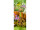 bannière textile "chariot à ridelles/fleurs ", 75 x 180cm, marron/coloré, couture du tube en haut+en bas