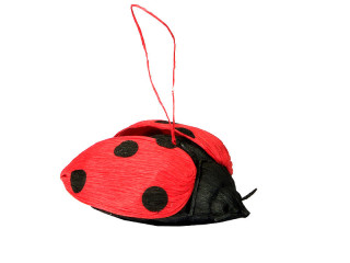 ladybeetle "paper" 6 x 12 x 12cm red-black