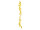 guirlande de forsythias brun/jaune, l 180cm