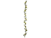 guirlande de fleurs mixtes "florale", vert/multicolore, l 180cm