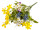 bouquet mix de fleurs "florale", vert/multicolore, h 40cm, Ø 30cm