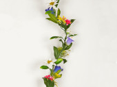alpine flower mix garland, green/coloured, l 180cm