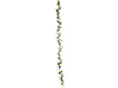 guirlande de fleurs alpines mélangées, vert/multicolore, l 180cm