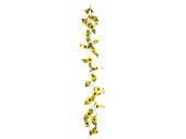 guirlande de tournesols florale vert/jaune, L 180cm