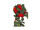 géraniums suspendus vert/rouge, h 70cm, env. l 35cm