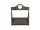 support de table de marché en bois, gris/brun, 40 x 34 x h 46cm