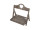 support de table de marché en bois, gris/brun, 40 x 34 x h 46cm
