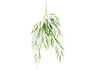 branche de saule suspendue B1 vert, l 130cm, difficilement inflammable