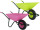 brouette "Garden XXL", 138 x 69 x 62cm, diff. couleurs