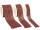 ruban tartan vert et rouge, avec fil doré, diff. largeurs