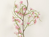 flower garland "Deluxe", green/pink, l 180cm