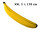 inflatable banana, l 170cm, yellow