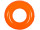 bouée de natation pneumatique gonflable, Ø 74cm, orange