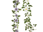 clematis garland, l 135cm, flowers 9 - 14cm, var. colors