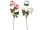 rose branch "english", l 64cm, Ø 20cm, 2 blossoms Ø 10cm, 1 buds Ø 4cm, var. colors