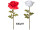 rose XXL, h 115cm, fleur Ø 40cm, diff. couleurs