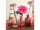 glass bottle "Riga", color, Ø 7 x h 12cm, set of 3 pcs., pink-mix