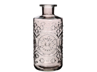 bouteille en verre "Trend", Ø 9 x h 21cm, gris