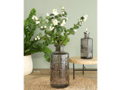 bouteille en verre "Trend", Ø 9 x h 21cm, gris