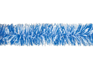 guirlande en feuille « Bayern » B1, bleu/blanc, Ø 12cm, l 400cm, ignifuge