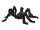 spider hairy XL, black, Ø 50cm