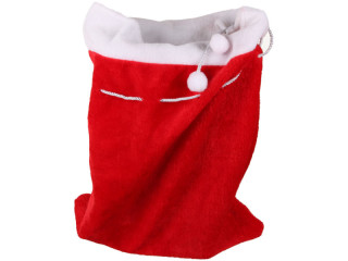 Santa bag plush, red/white, 50 x 70cm