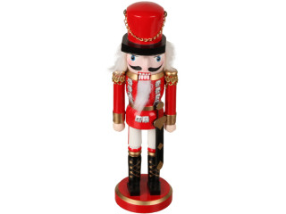 casse-noix avec épée, bois, h 25cm, rouge