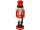 Nussknacker mit Schwert, Holz, H 25cm, rot