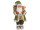 Santa Claus “nostalgic”, gray/green, h 46cm