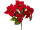bouquet de poinsettias "velvet", rouge, h 45cm, 5 fleurs