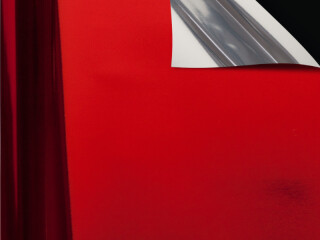 feuille métallique, l 100 cm, L 10m, rouge-argenté
