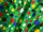 fabric "dots", green/colorful, w 140cm