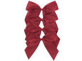 noeuds "satin", lot de 4, l 12cm x h 10cm, rouge