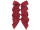 bows "satin", set of 4, w 12cm x h 10cm, red