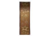 Band mit Kontur-Sternen, L 15m, B 25mm, gold/gold