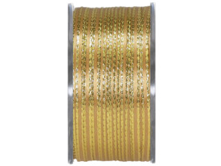 Band "Double Face Satin", 2-farbig, B 3mm x L 50m, gold/gold