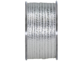 Band "Double Face Satin", 2-farbig, B 3mm x L 50m, weiss/silber